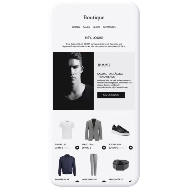 CleverReach - Boutique Fashion-Template - LookBook 1