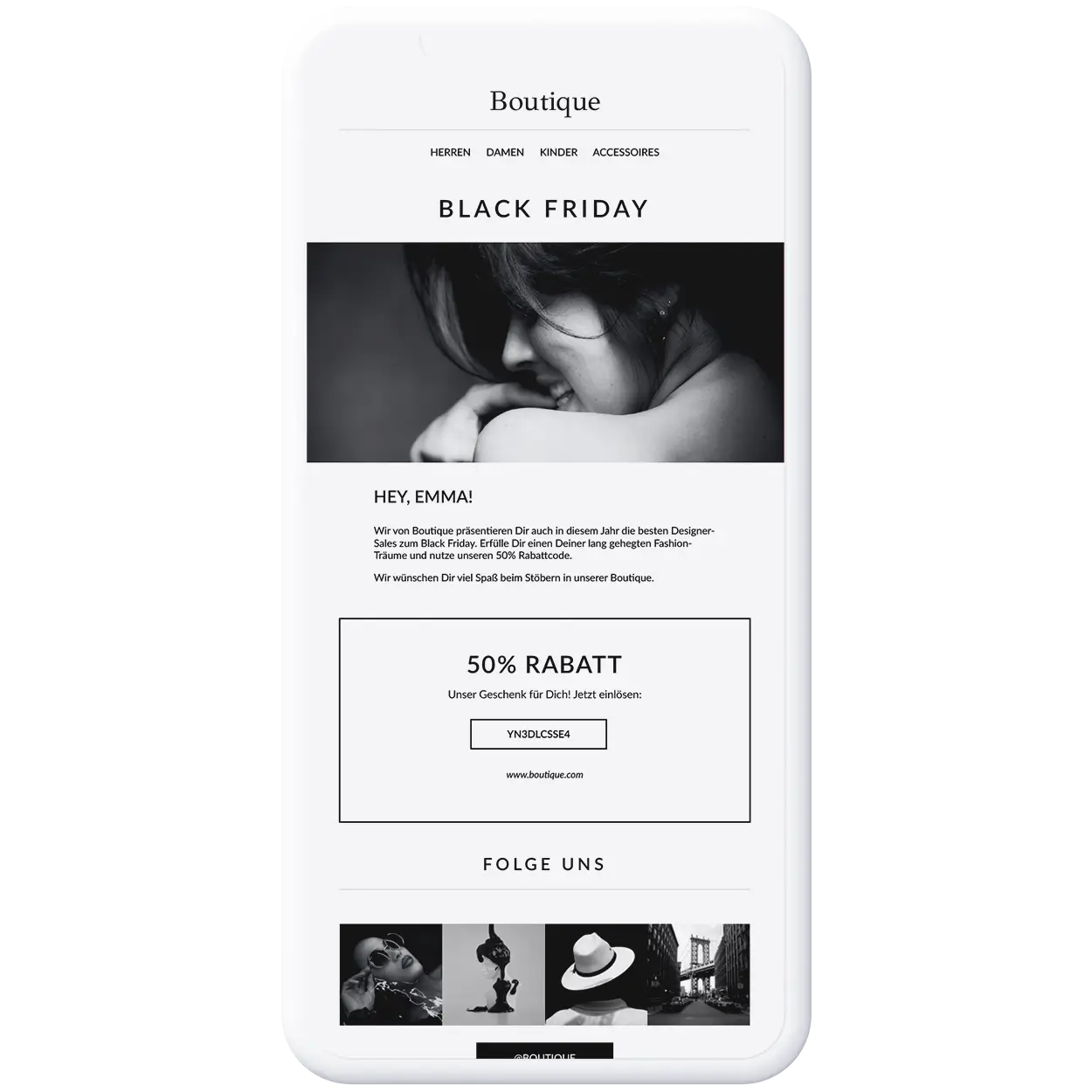 CleverReach - Boutique Fashion-Template - Black Friday 1